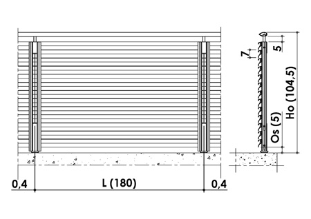 risba - H-line ALU-RS-0-7