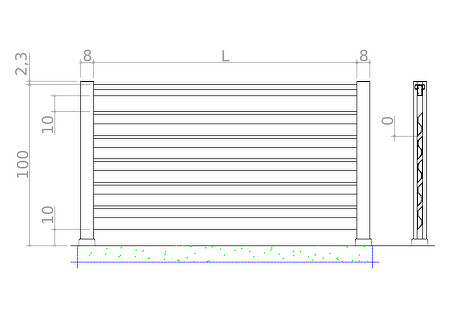 risba - H-line ALU-S-0-7