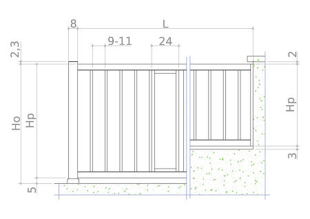 risba - V-line ALU-L1-60-P