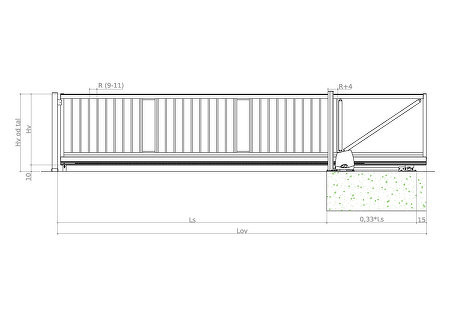 risba - V-line ALU-L1-70-S-3