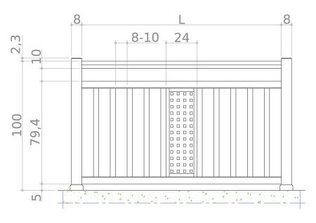 risba - V-line ALU-L2-60-K-7